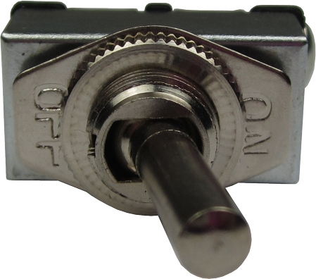 Chrome Toggle Switch - 12V/15 Amp