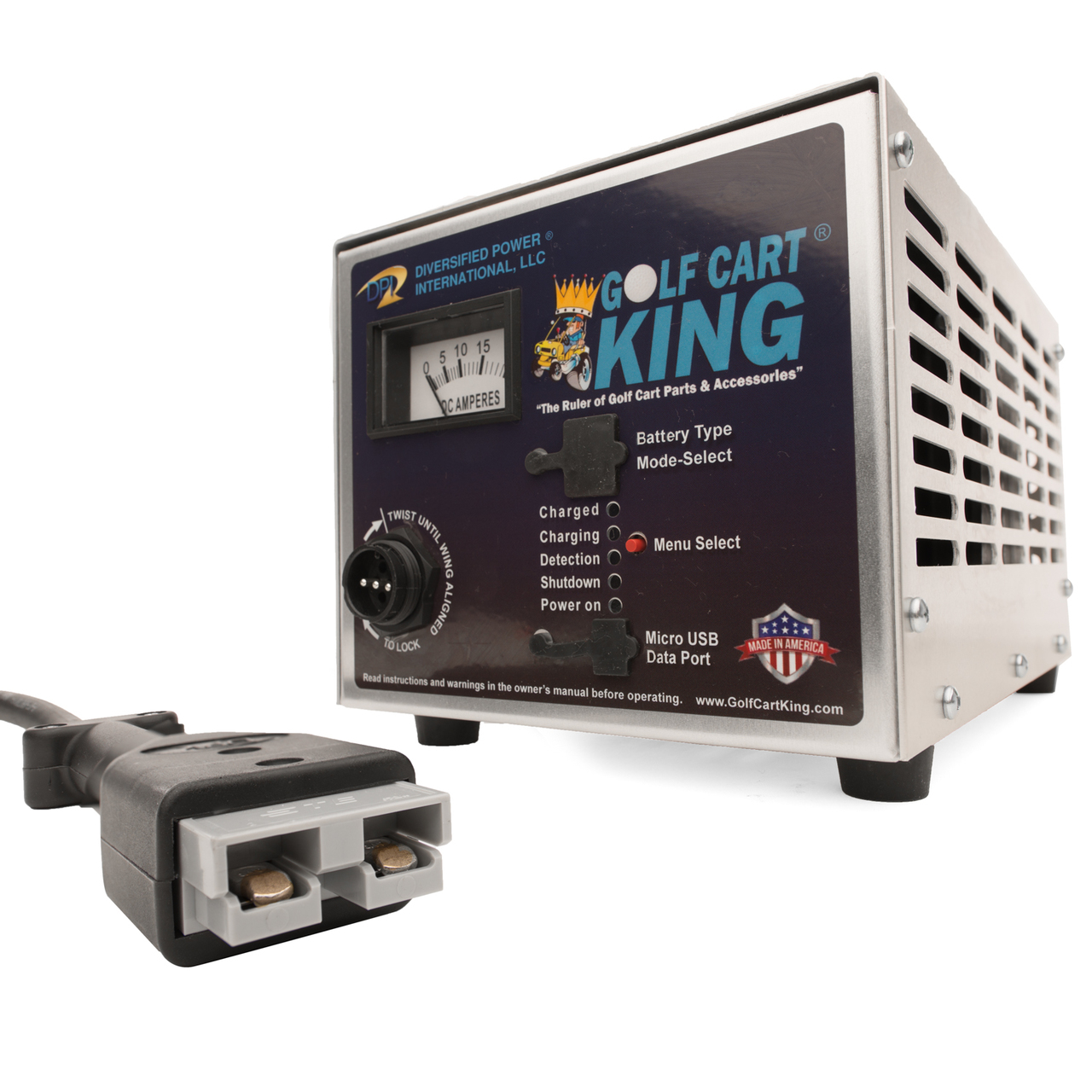 EZGO DPI Charger - 36 Volt 18 Amp '83-UP - SB50 Handle/Plug-Best Seller