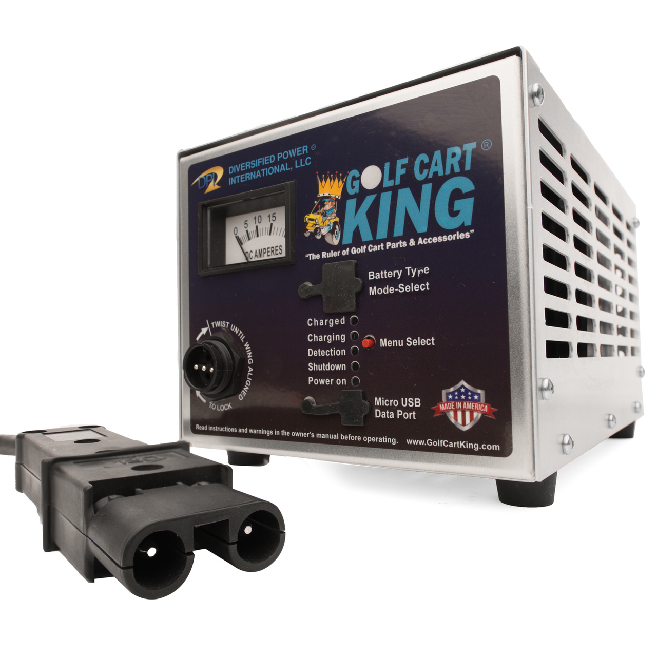 Yamaha G19/G22 DPI Charger - 48 Volt 17 Amp - 2 Pin Handle