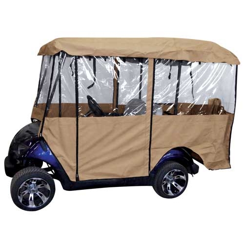 Universal Deluxe 4-Sided Golf Cart Enclosure for 88" Roofs