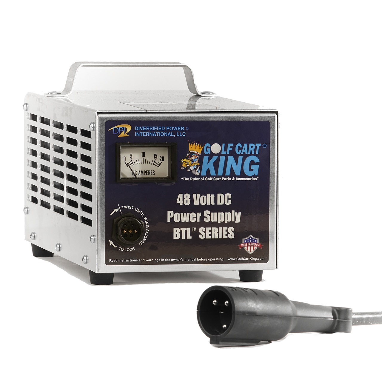 Club Car Charger Precedent & DS 48 Volt 15 Amp Powerdrive IQ 3Pin