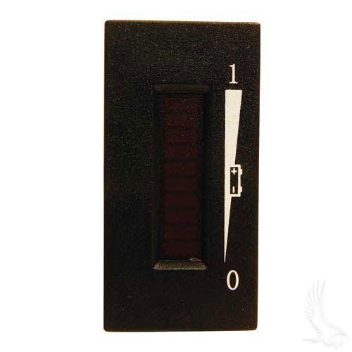 Universal LED Battery State of Charge Meter - Vertical 36 Volt