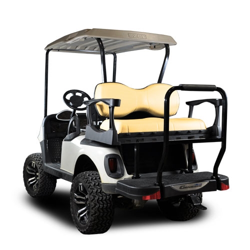 Madjax Genesis 300 EZGO Rear Flip Seat - Aluminum Frame - Choose Your Cart Model, Cushion, and Color