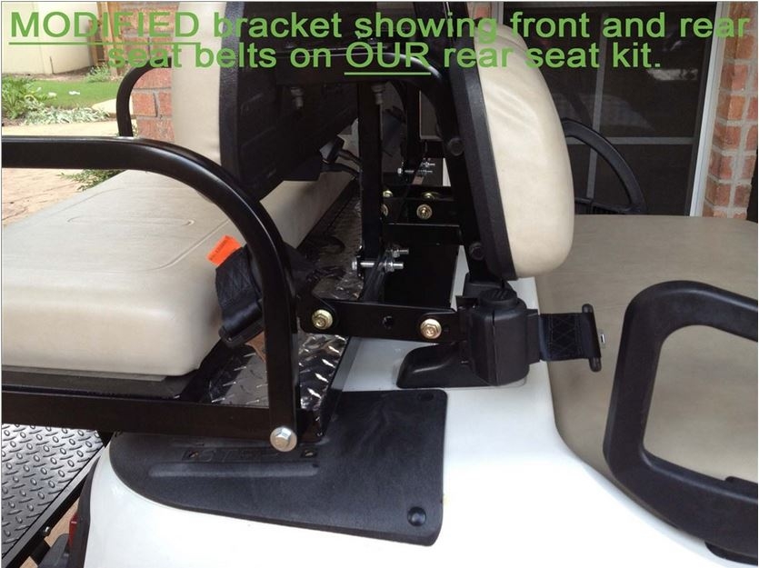 club car precedent seat belt bracket