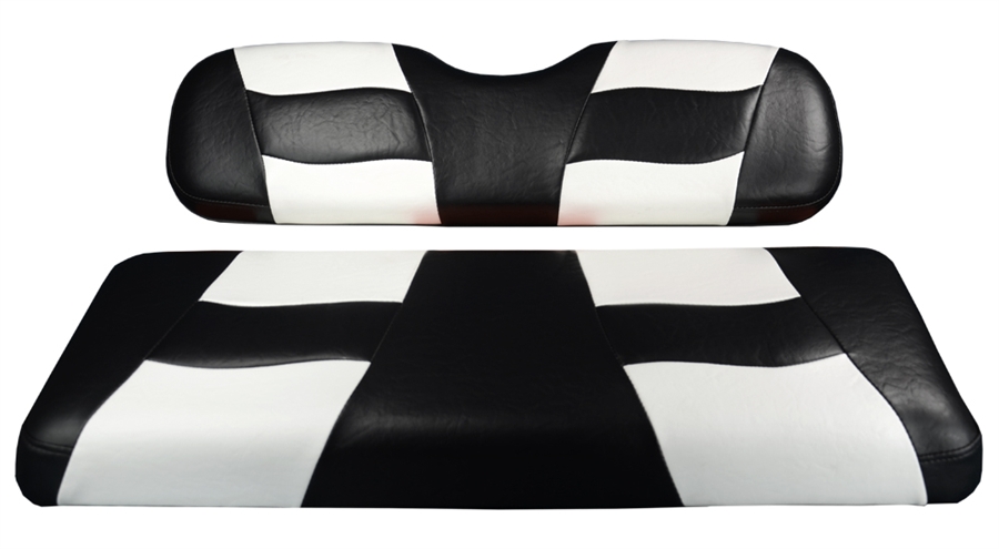 Madjax Riptide Two-Tone Front Seat Covers - Black/White