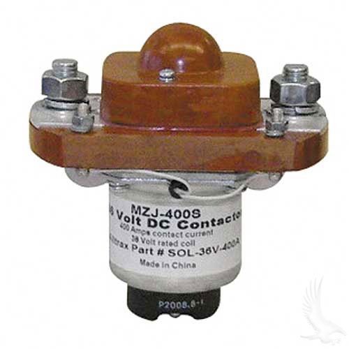 36 Volt 400 Amp Heavy Duty Solenoid - 4 Terminal with Silver Oxide Contacts
