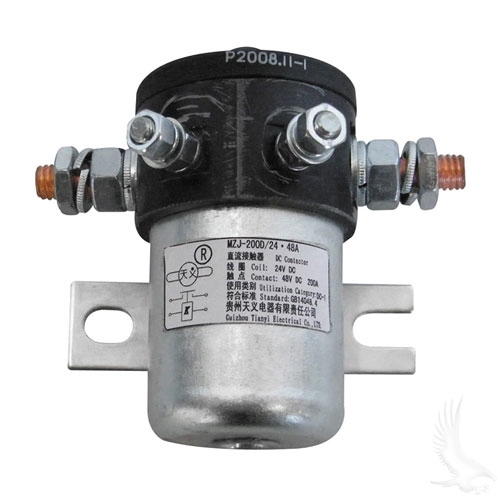 Universal 24 Volt 200 Amp Heavy Duty Solenoid - 4 Terminal