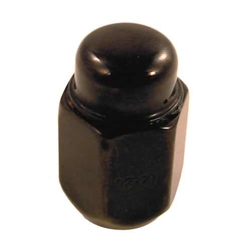 Lug Nut, Acorn Flat Black Metric M12x1.25