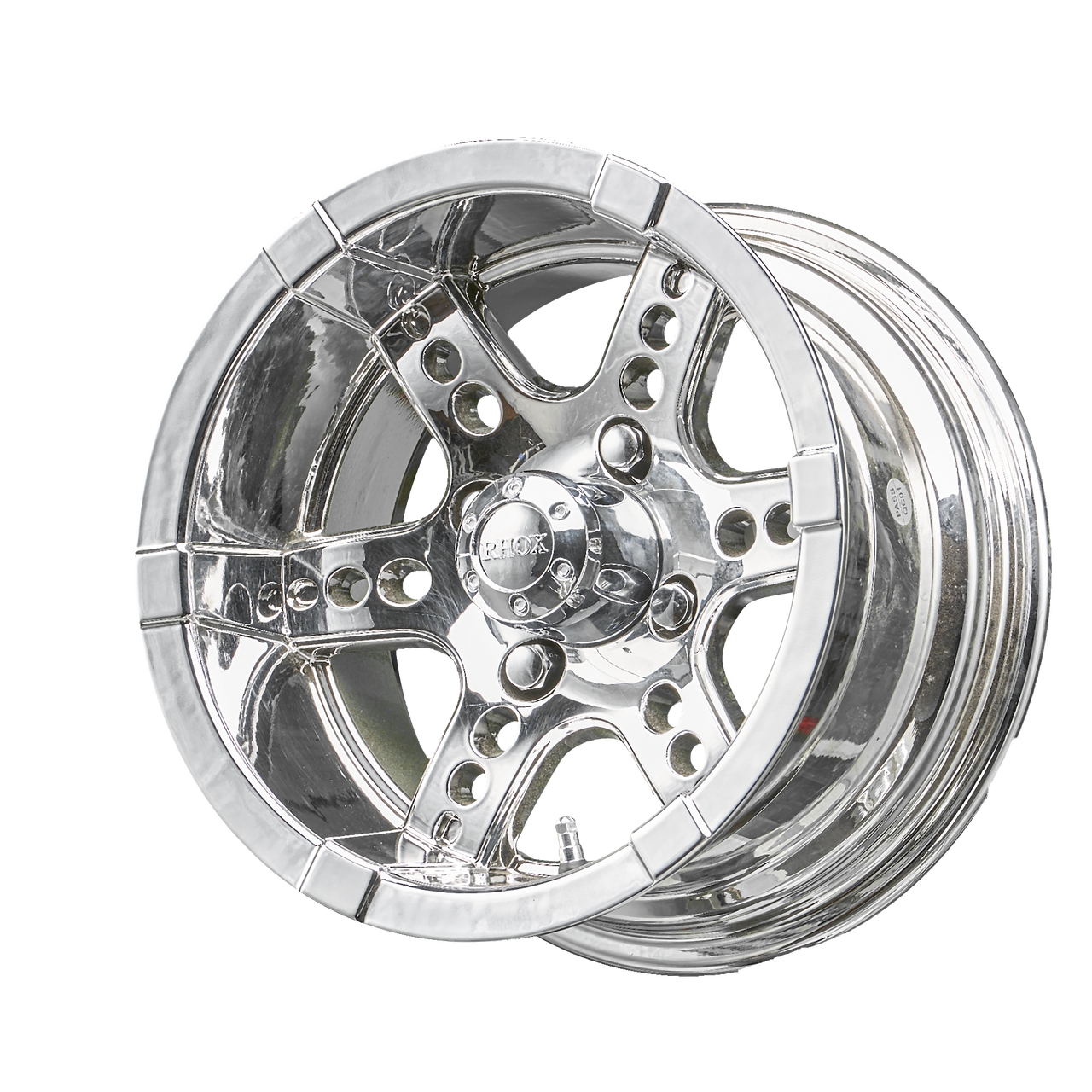 12" RHOX RX254 Chrome Golf Cart Wheel