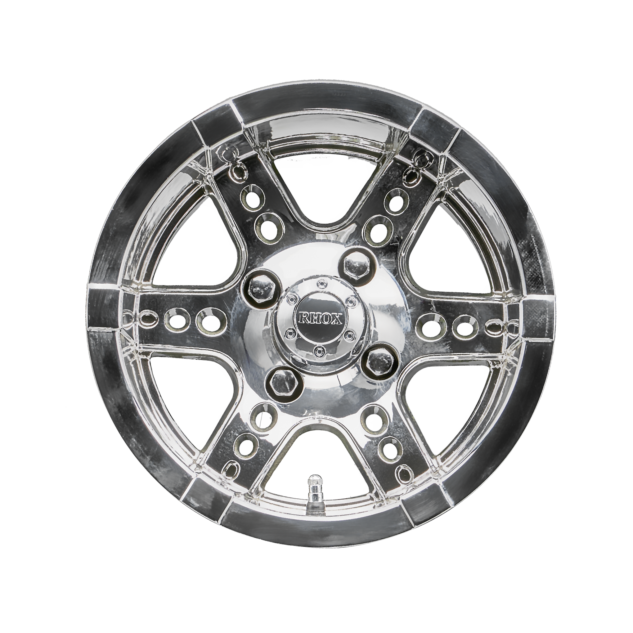 12" RHOX RX254 Chrome Golf Cart Wheel