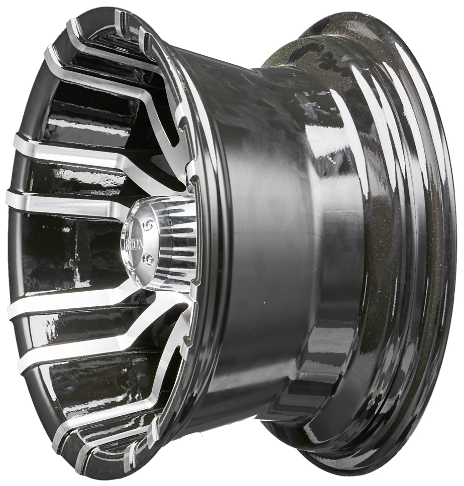 12" RHOX RX270 Machined/Black Golf Cart Wheel