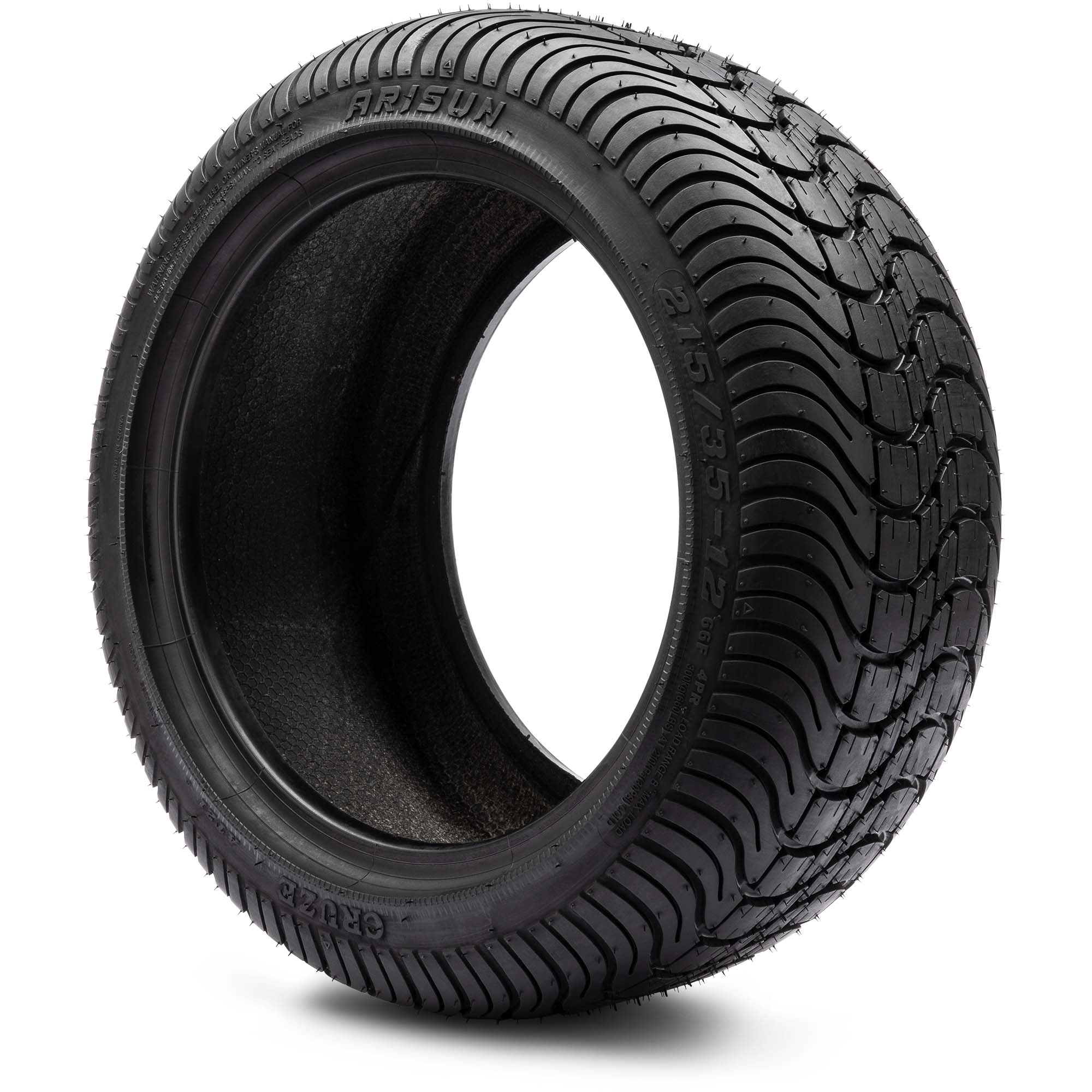 Arisun 215/35-12 Cruze DOT Low Profile Golf Cart Tire (4-Ply)