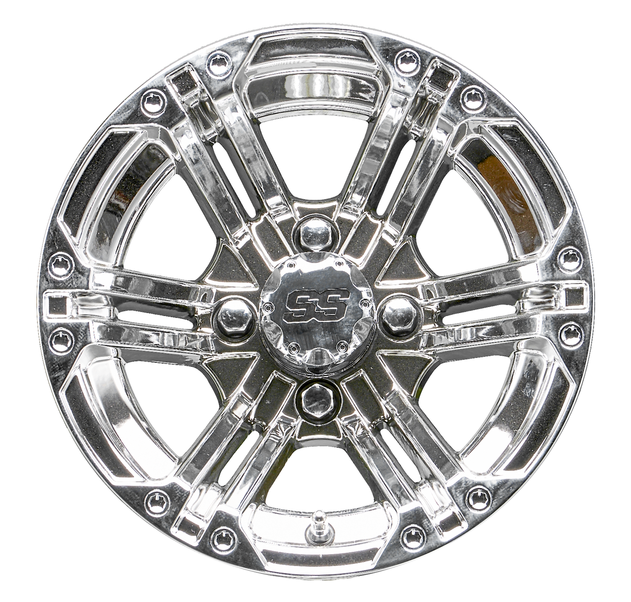 12" RHOX RX332 Chrome Golf Cart Wheel