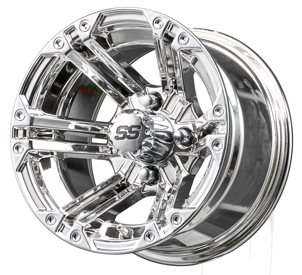 12" RHOX RX332 Chrome Golf Cart Wheel