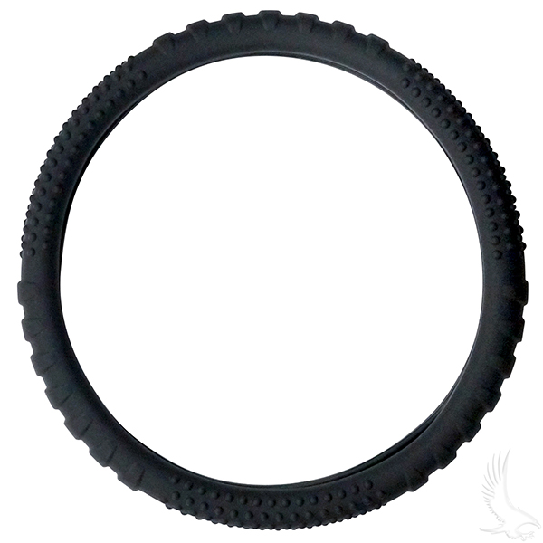 Rubber Steering Wheel Cover - Black
