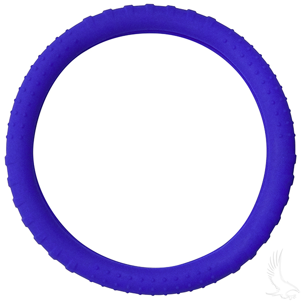 Rubber Steering Wheel Cover - Blue
