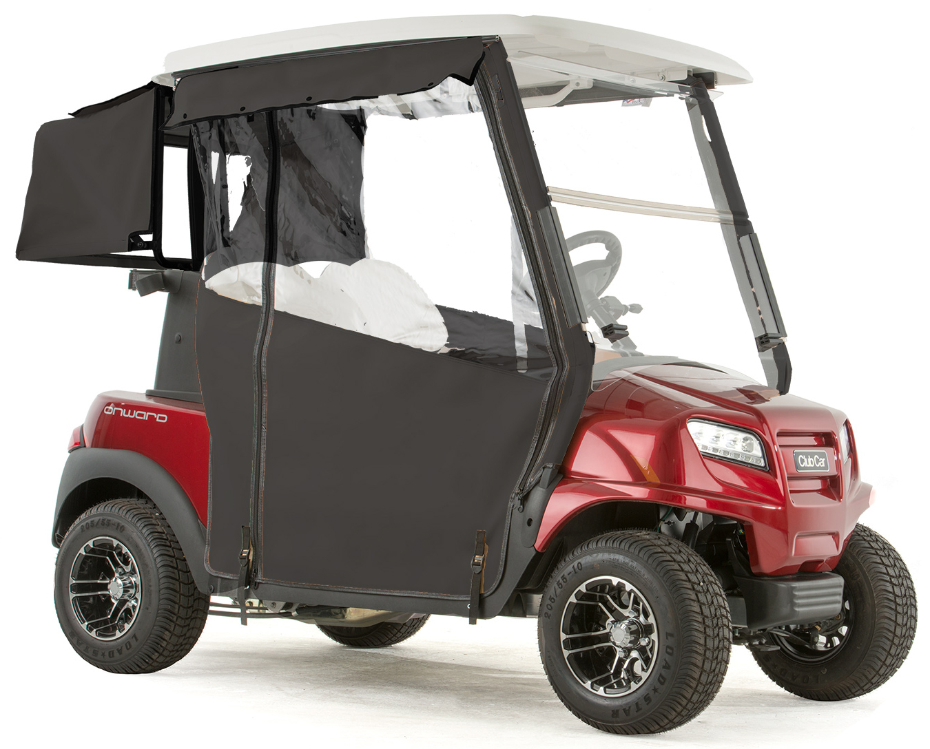 Club Car Onward  "PRO-TOURING" 3-Sided Sunbrella Track Style Golf Cart Enclosure