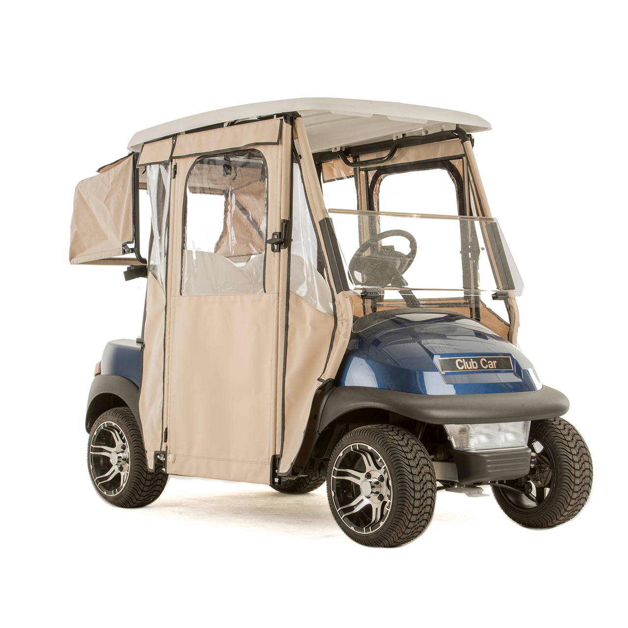 Club Car Precedent "DOOR-LUX" 3-Sided Sunbrella Golf Cart Enclosure (Choose Color)