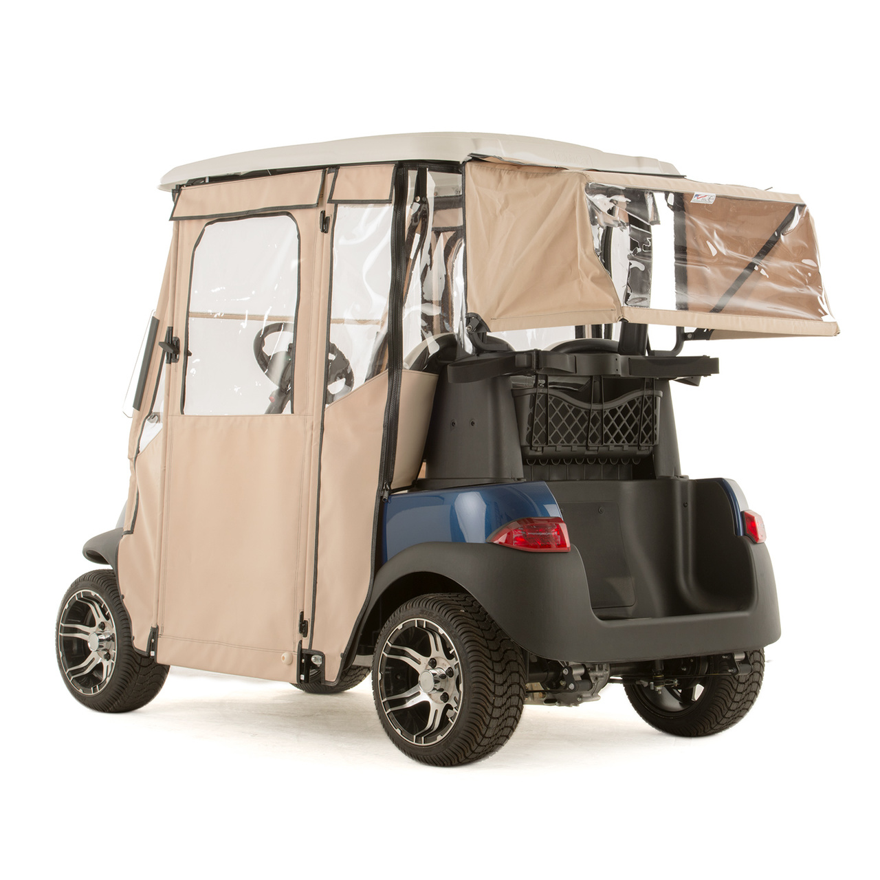 Club Car Precedent "DOOR-LUX" 3-Sided Sunbrella Golf Cart Enclosure (Choose Color)