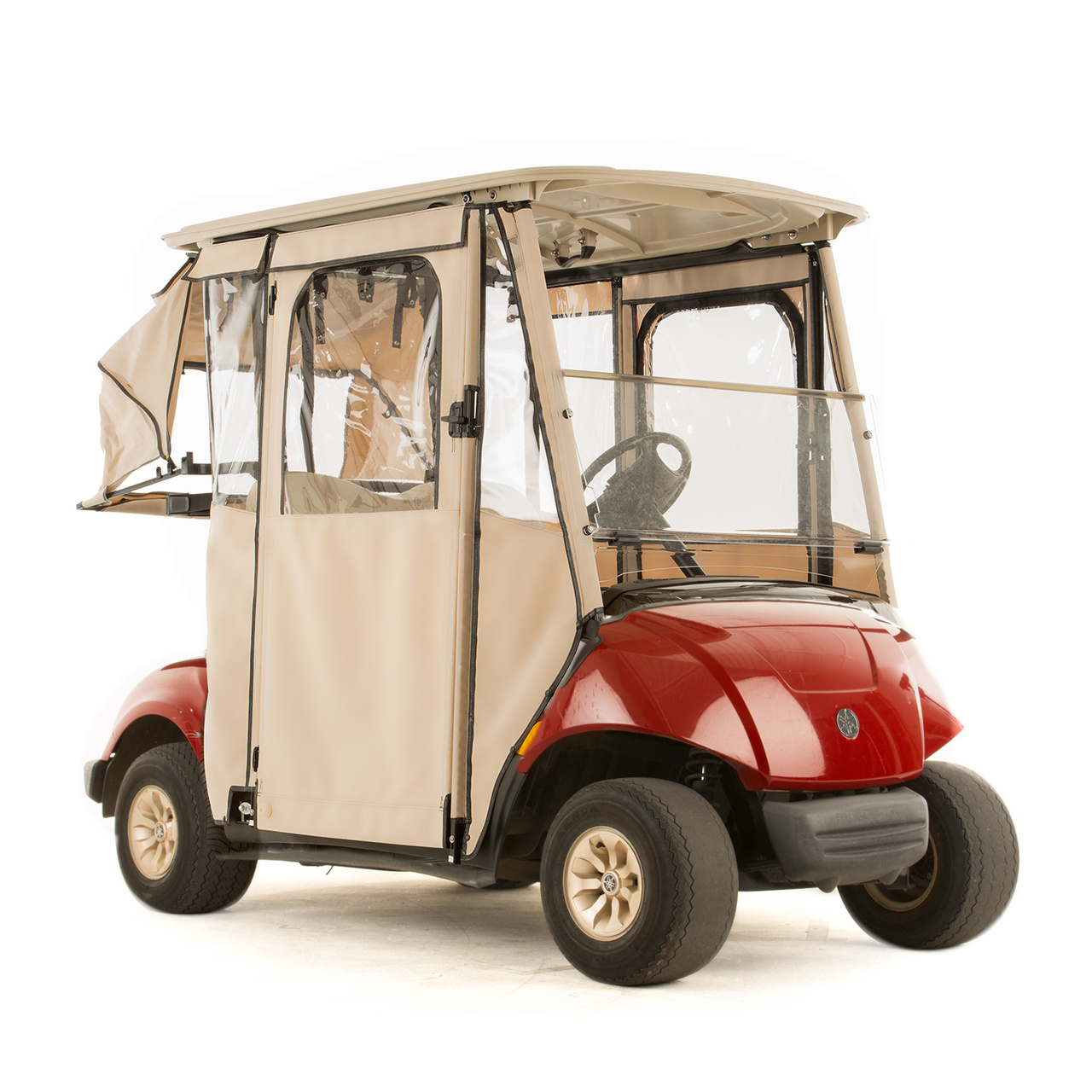 Yamaha Drive  "DOOR-LUX" 3-Sided Sunbrella Golf Cart Enclosure (Choose Color)