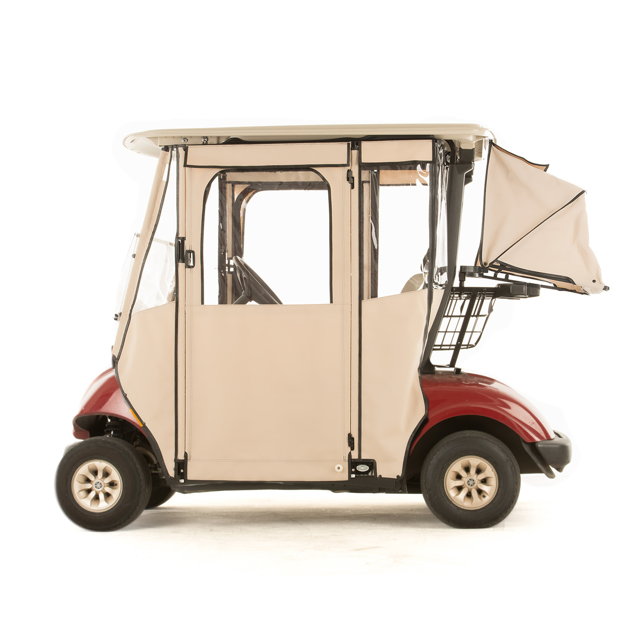 Yamaha Drive  "DOOR-LUX" 3-Sided Sunbrella Golf Cart Enclosure (Choose Color)