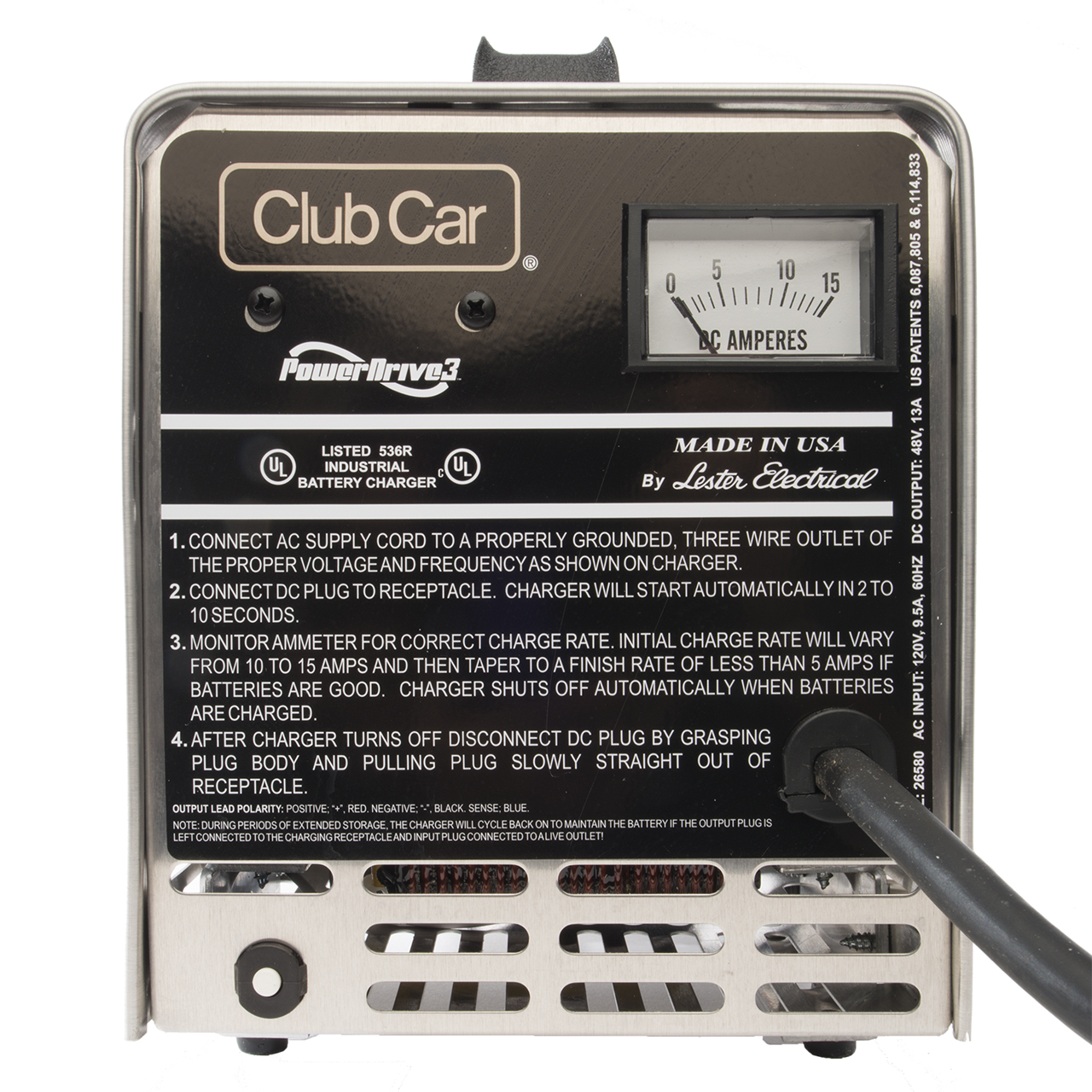 Club Car Powerdrive 3 48v 13a Battery Charger Diygolfcart Com