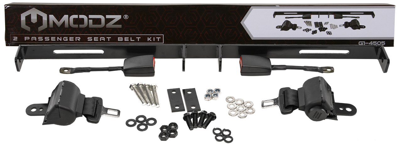 MODZ Golf Cart Retractable Seat Belt Kit For 2 Seat Cart - Universal
