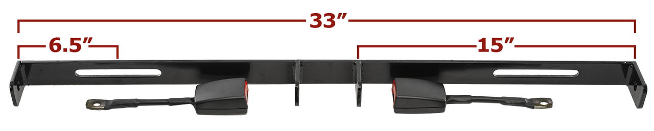 MODZ Golf Cart Retractable Seat Belt Kit For 2 Seat Cart - Universal