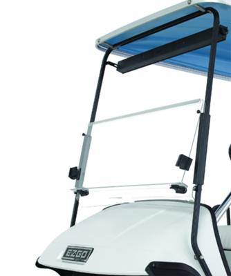 Clear E-Z-GO 4 Caddy Bolt Folding Windshield  - Returned Item