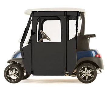 "DOOR-LUX" 3-Sided Sunbrella Golf Cart Enclosure for Club Car Precedent (Black) - Returned Item