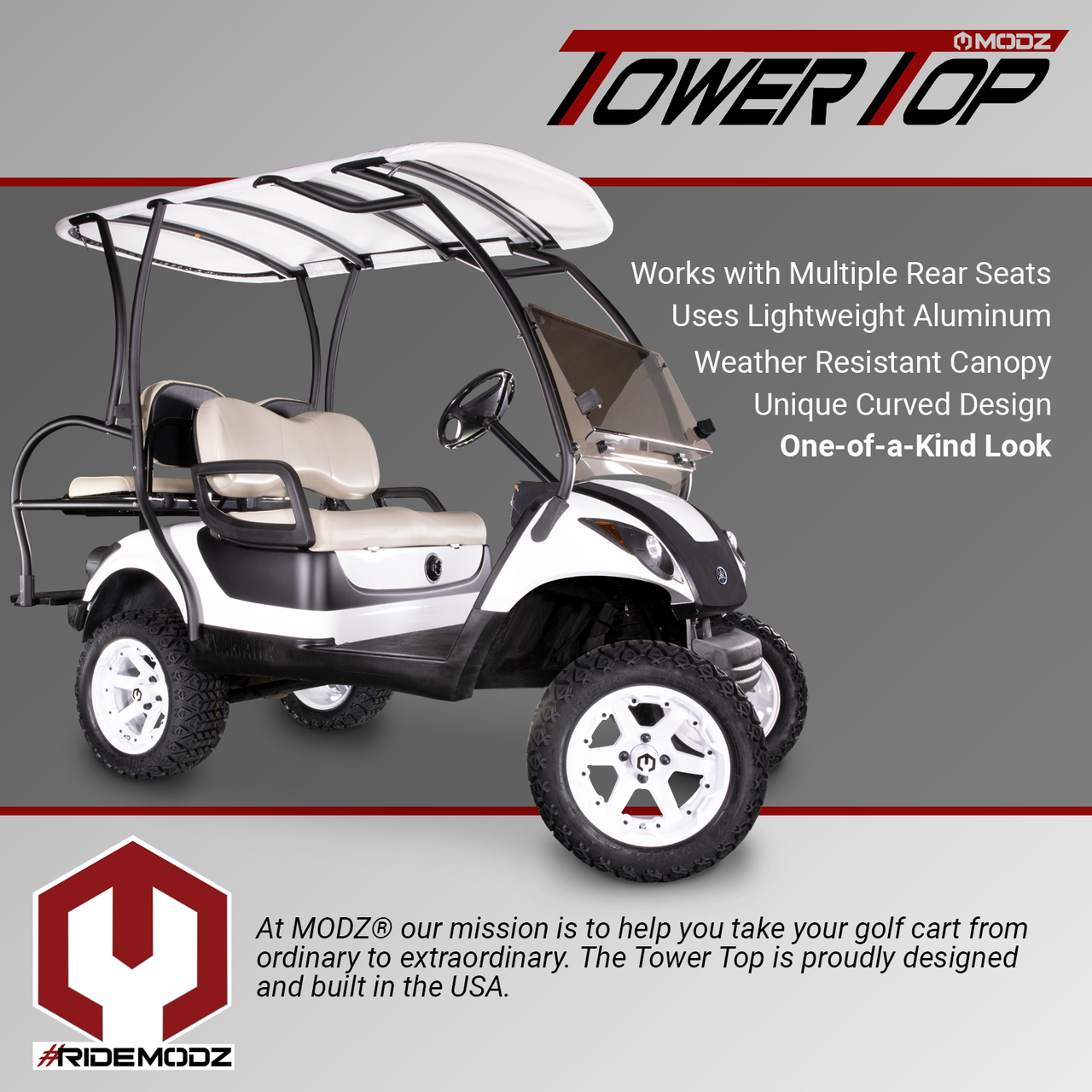 MODZ® Tower Top for EZGO TXT, TXT48 and Express Models