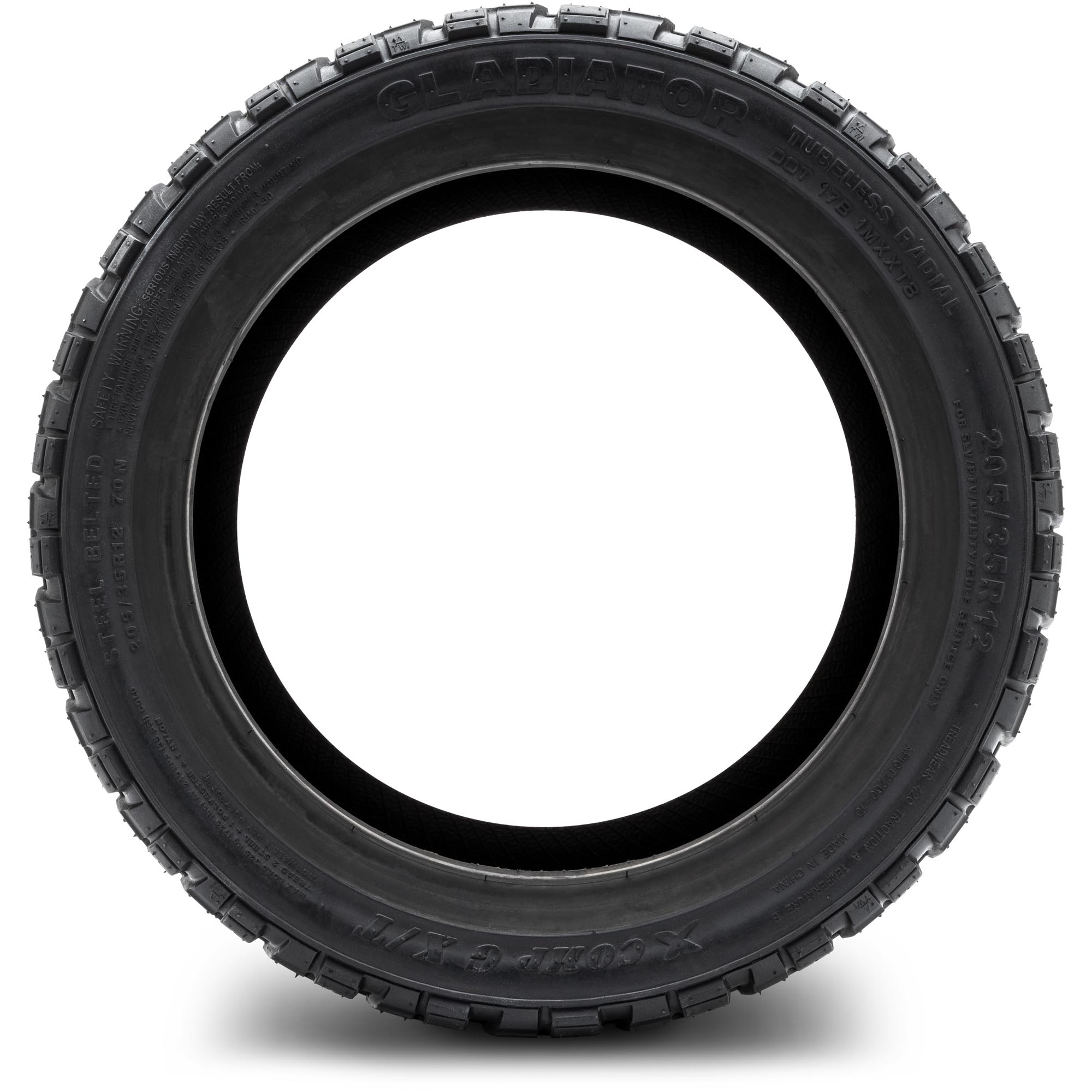 Xcomp® Gladiator 205x35-R14 Radial Golf Cart Tire