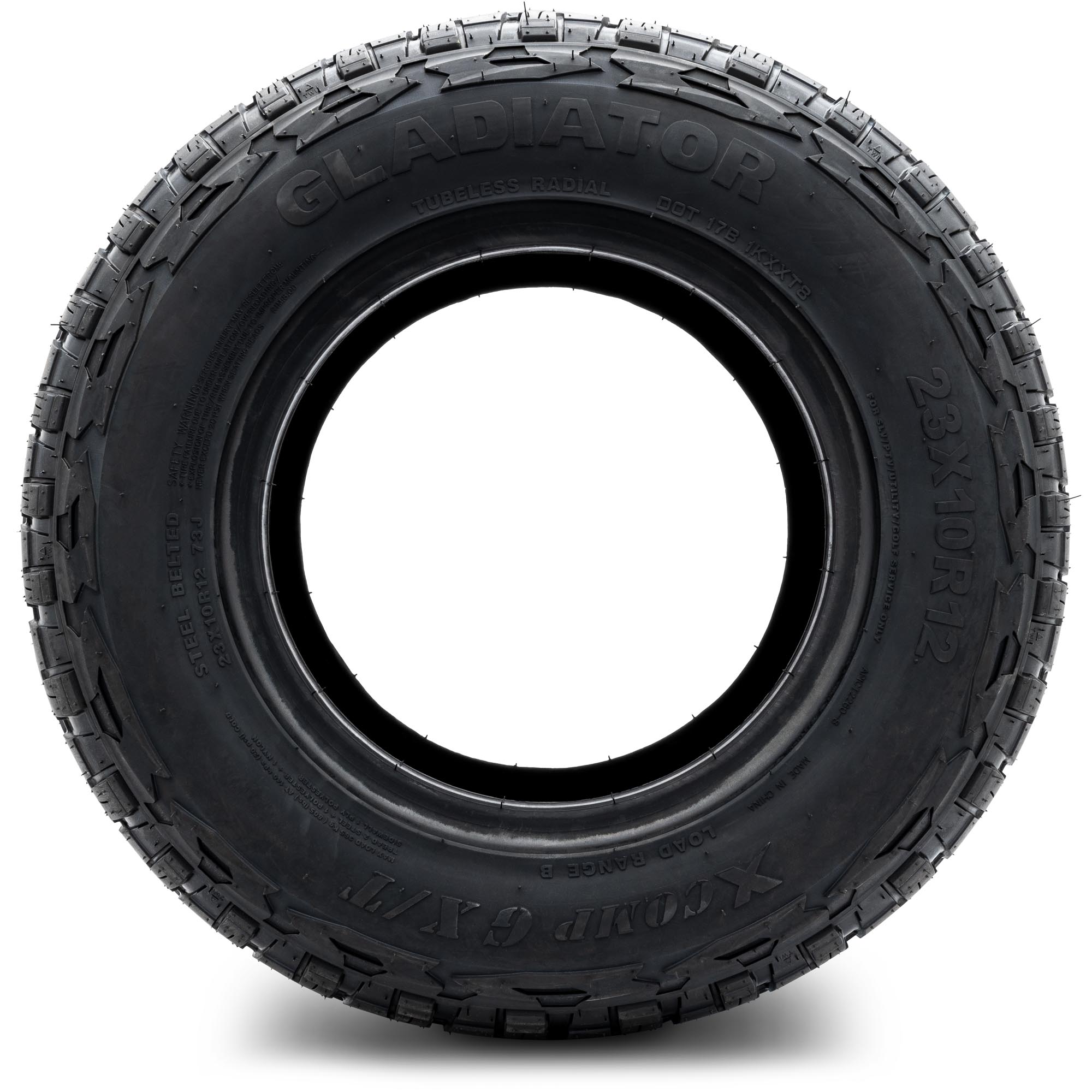 Xcomp® Gladiator 23x10-R12 Radial Golf Cart Tire