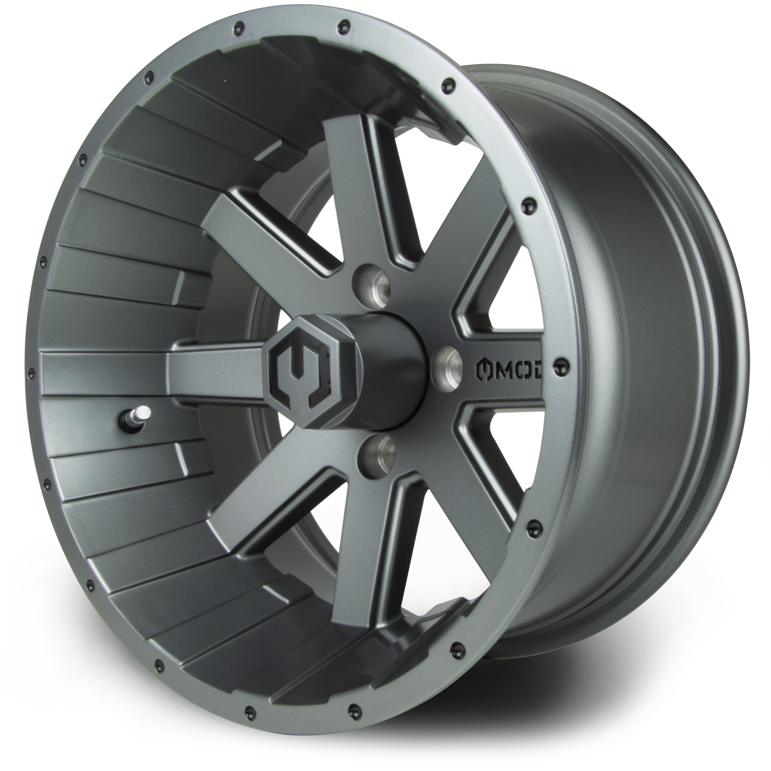 MODZ® 14" Assault Matte Gunmetal Golf Cart Wheel