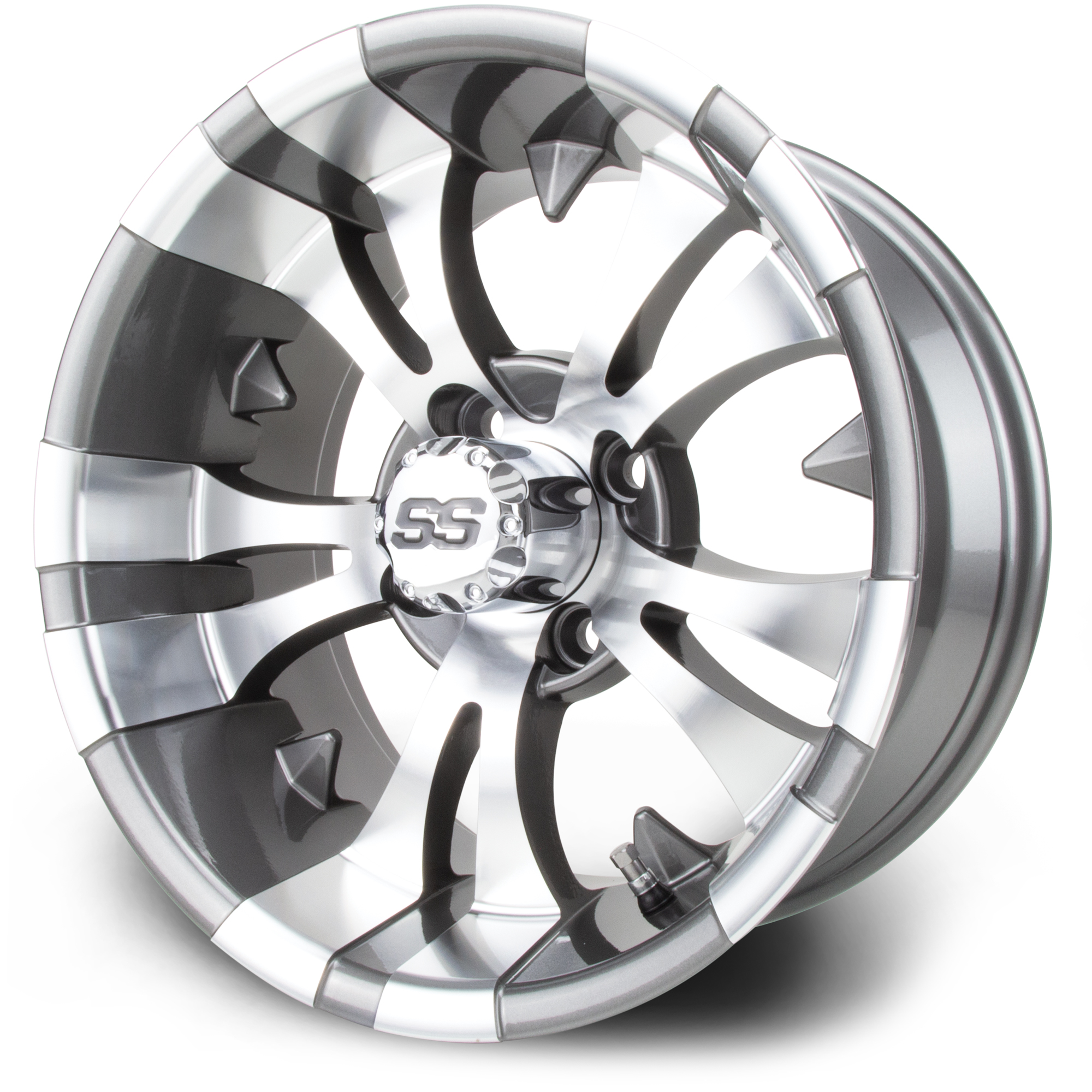 MODZ® 14" Vampire Gunmetal Golf Cart Wheel