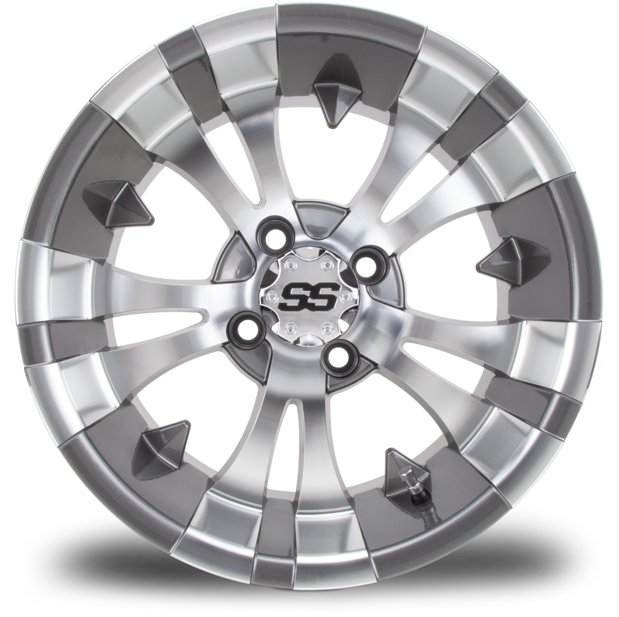 MODZ® 14" Vampire Gunmetal Golf Cart Wheel