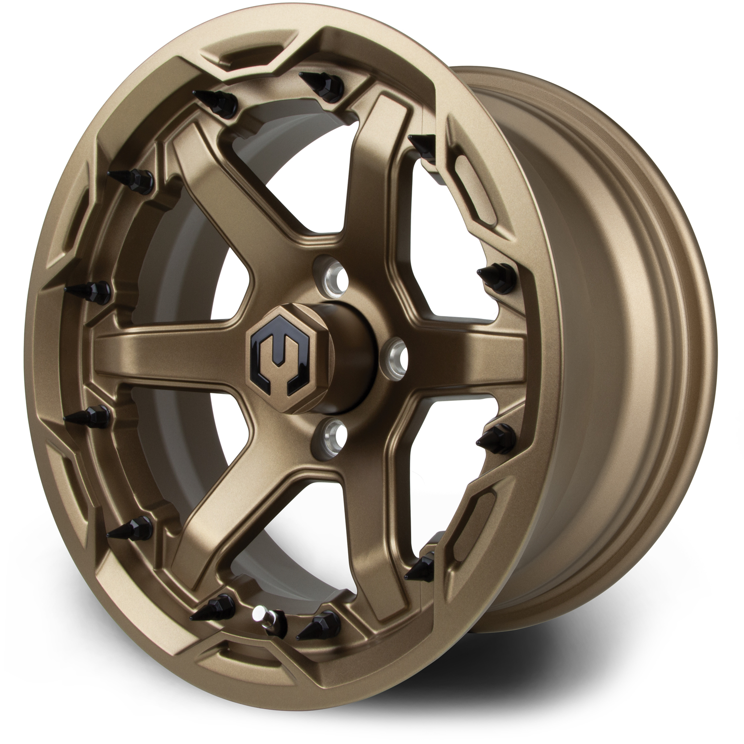 MODZ® 14" Gladiator Matte Bronze Golf Cart Wheel
