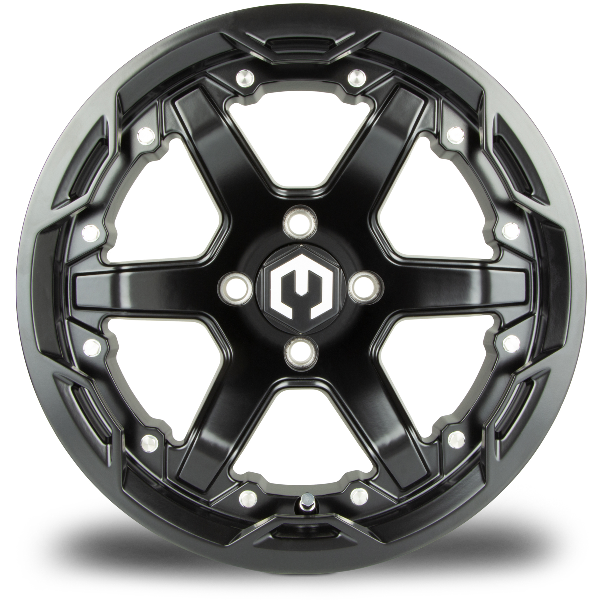MODZ® 14" Gladiator Matte Black Golf Cart Wheel