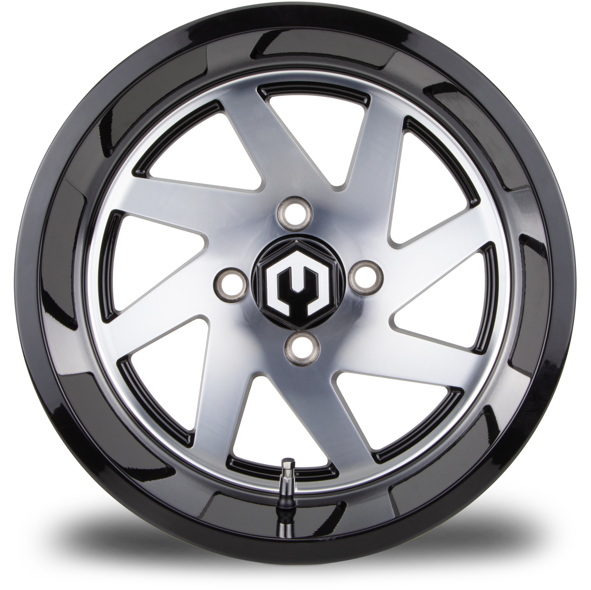 MODZ® 14" Fury Machined Black Golf Cart Wheel