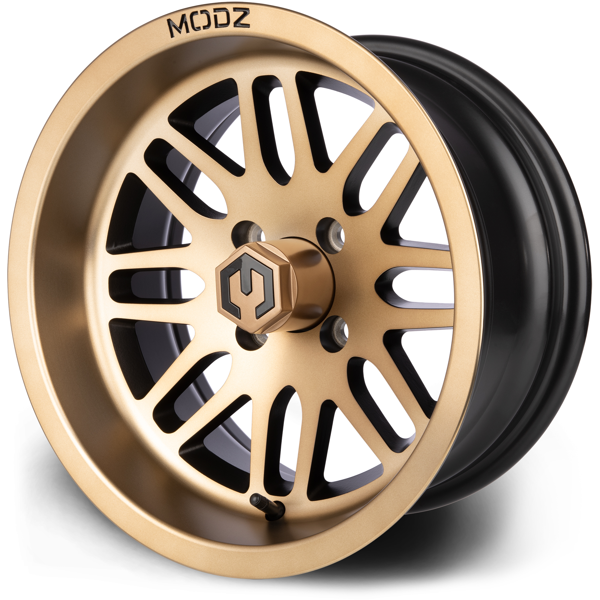 MODZ® 14" Mayhem Bronze Golf Cart Wheel