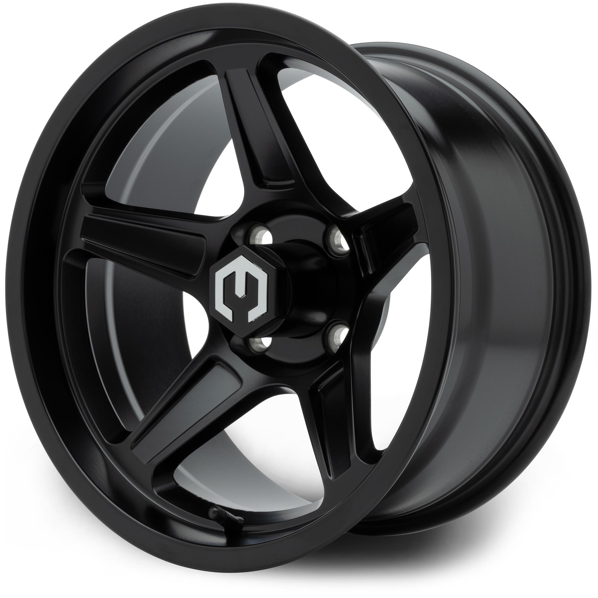 MODZ® 14" Drift 14x7 Matte Black Golf Cart Wheel