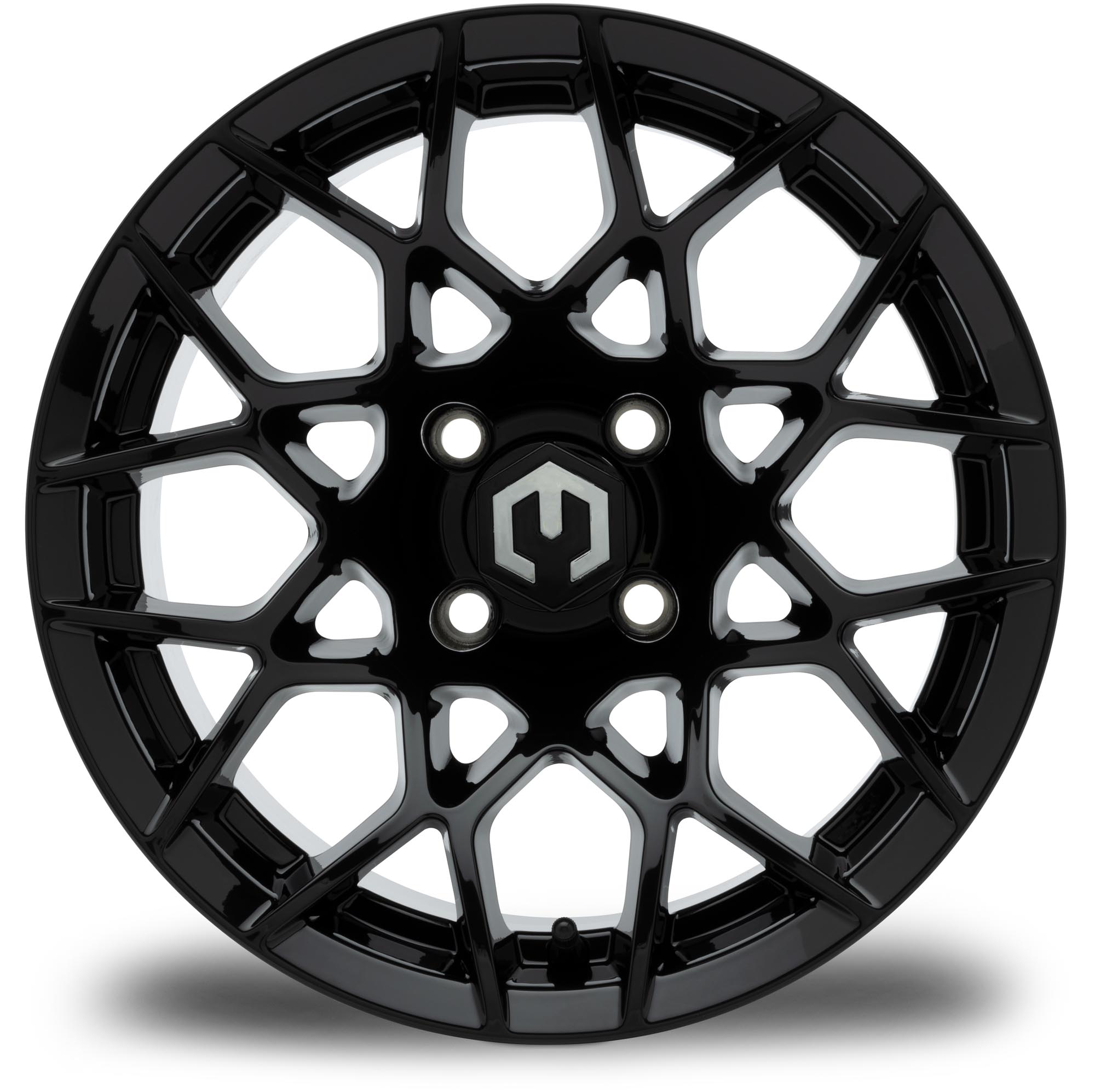 MODZ® 14" Blitz Glossy Black Golf Cart Wheel