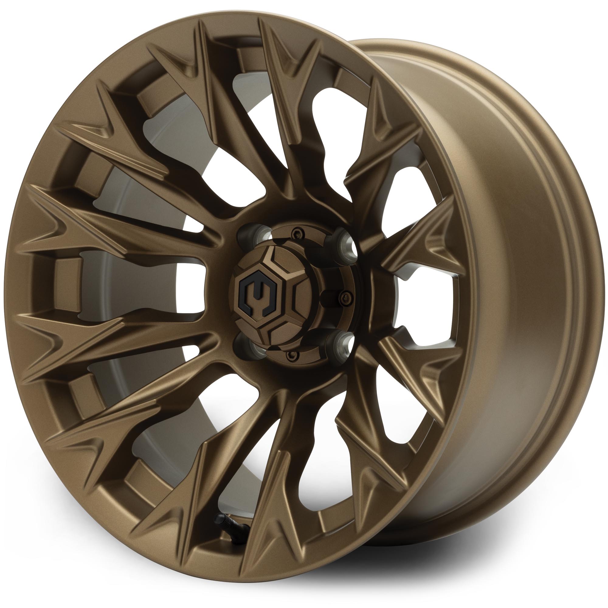 MODZ® 14"  Falcon Matte Bronze 14x7 Golf Cart Wheel