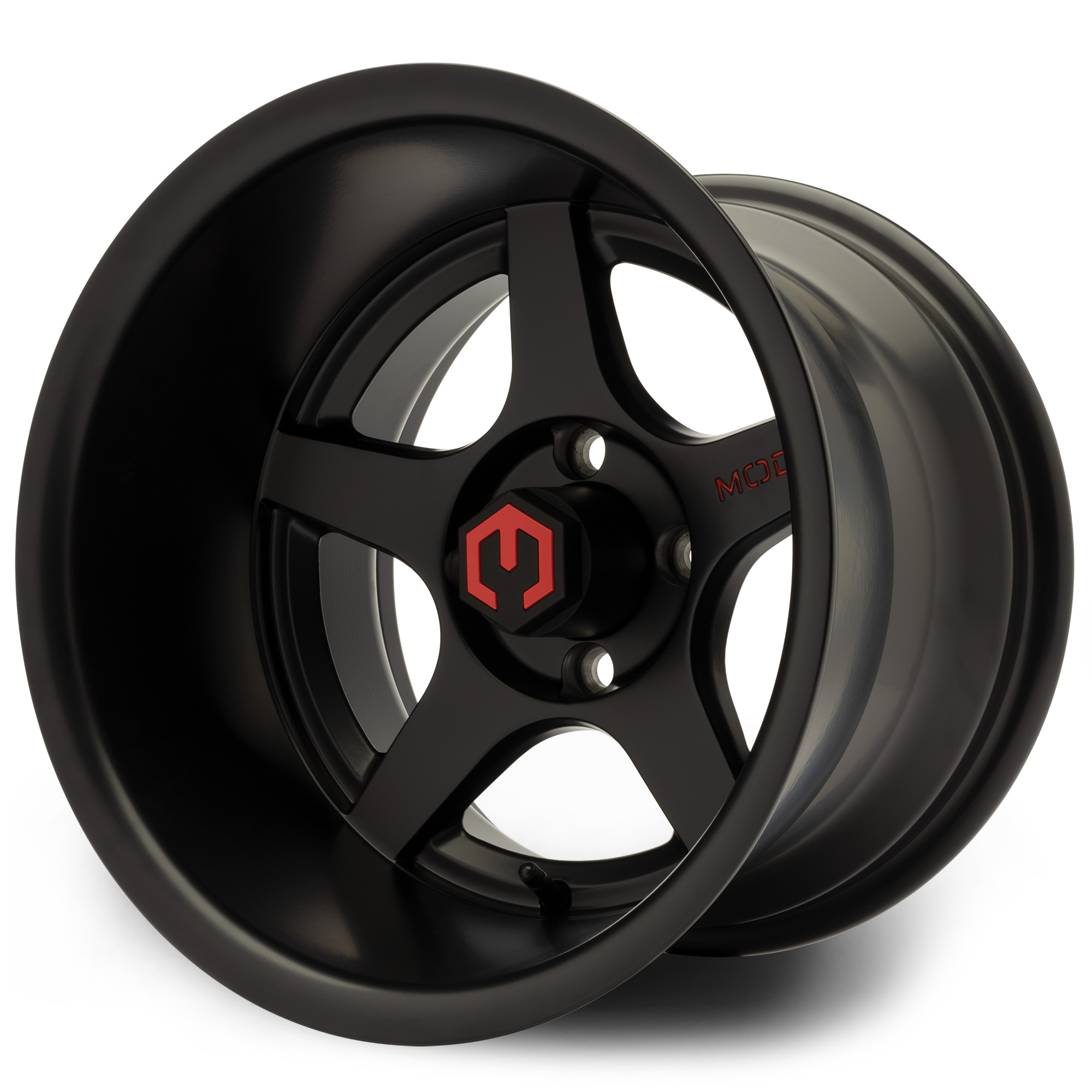 MODZ® 14" Maverick 14x10 Matte Black Golf Cart Wheel