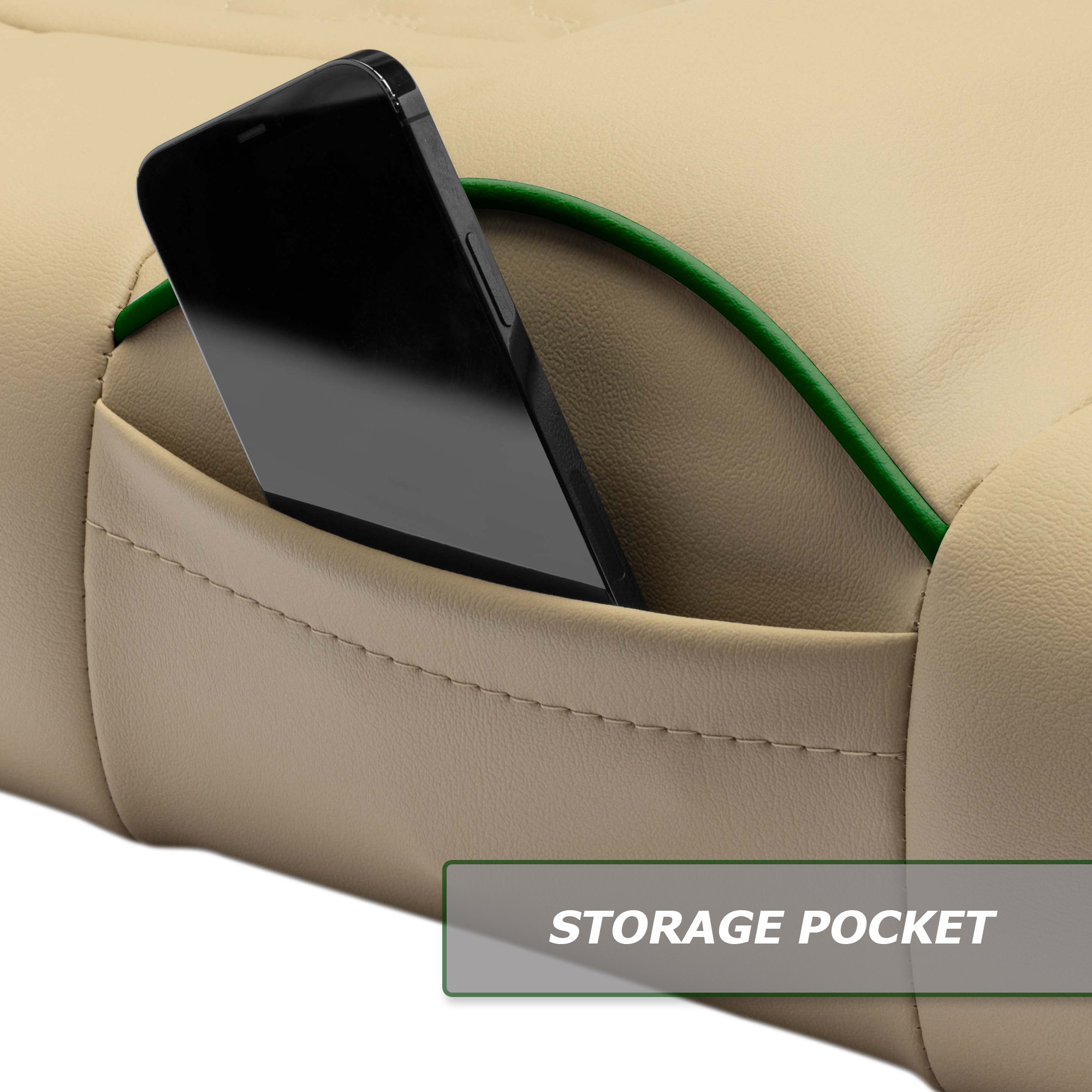 MODZ® FS1 Custom Front Seat - Khaki Base - Choose Pattern and Accent Colors