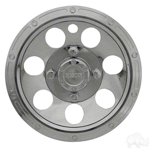 Beadlock Chrome Golf Cart Wheel Cover 