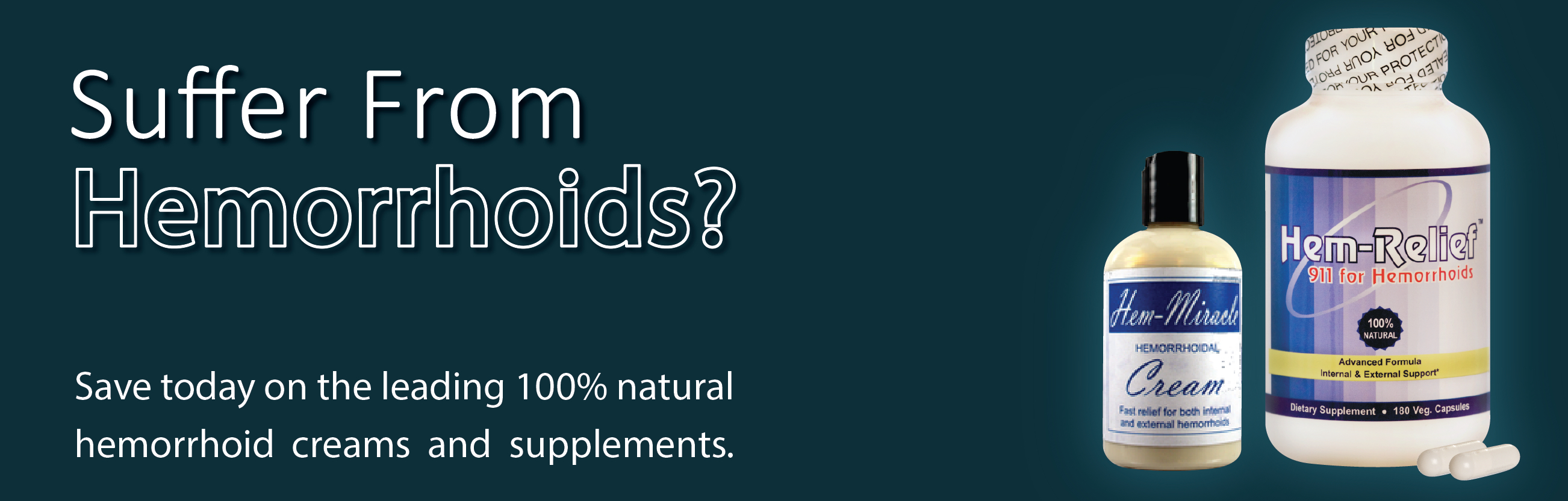 100% natural hemorrhoid creams and supplements