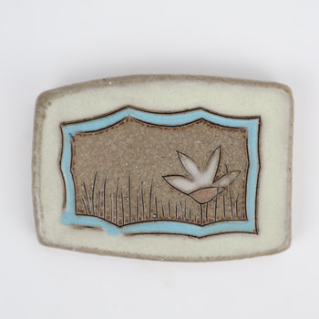 Eliza Weber, Orange Flower Yellow Frame