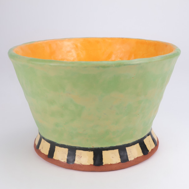 Holly Walker, Round Bowl with Orange amd Green
