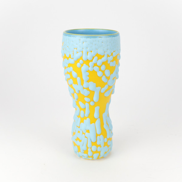 Brooks Oliver, Large Yellow and Blue Vase
